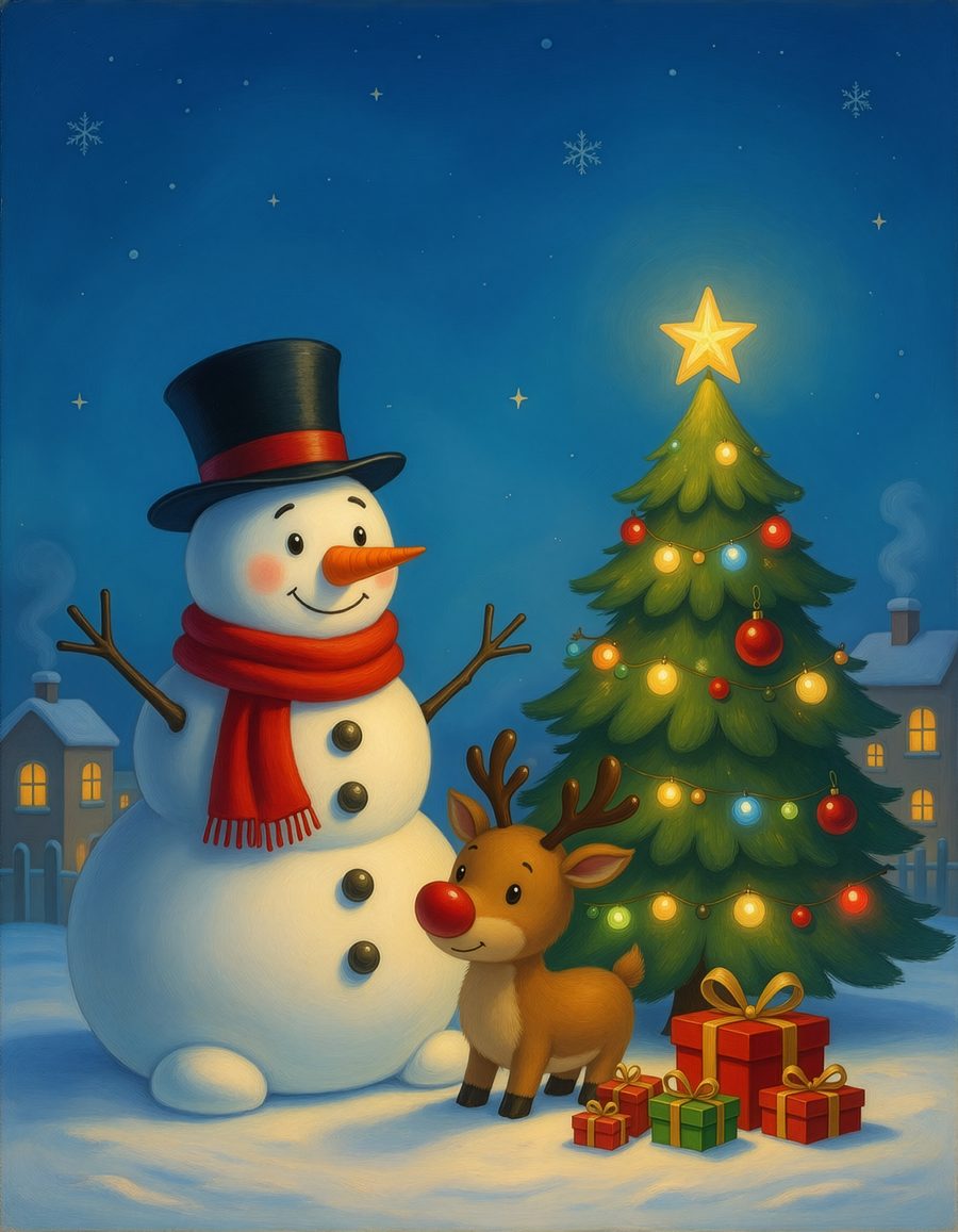 Cover art for Christmas, an A&B Coloring Adventures coloring book for kids ages 3–8